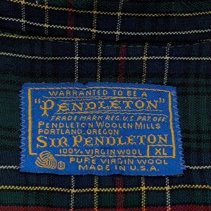 【ジャンク品】【メンズ】 PENDLETON ペンドルトン 70S CHECK SHIRT 70年代 チェックシャツ カジュアルシャツ トップス 146-251213-hn-07-fur サイズ：XL カラー：マルチカラー 万代Net店