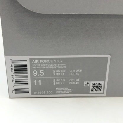 【中古美品】【メンズ】 NIKE ナイキ AIR FORCE 1 LOW '07 ”VELVET BROWN" IH1698-200 エアフォース1 ロー '07 ベルベットブラウン スニーカー シューズ 靴 160-260524-hn-08-fur サイズ：27.5cm US9.5 カラー：ベルベットブラウン 万代Net店