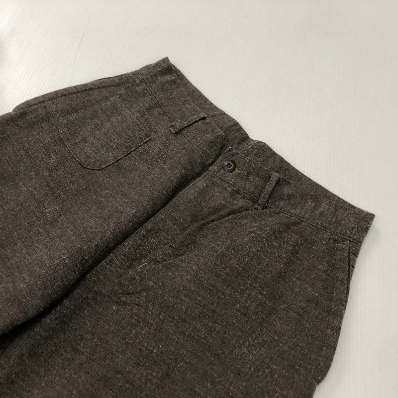 【中古品】【メンズ】 POST OVERALLS ポストオーバーオールズ WOOL PANTS ウールパンツ ボトムス 156-240216-yo-2-tei サイズ：M カラー：ブラウン 万代Net店