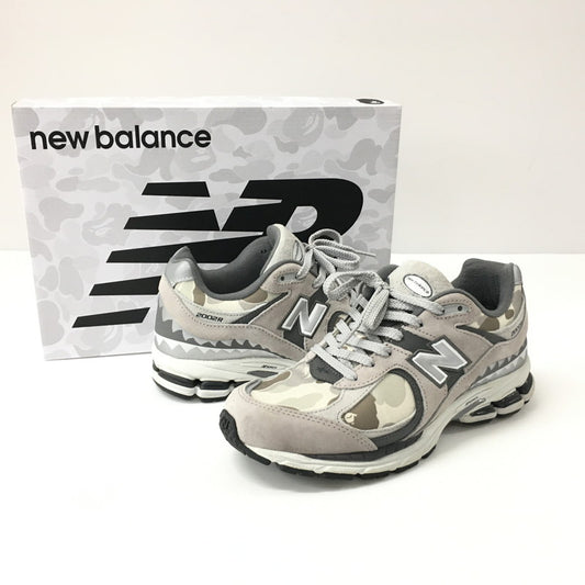 【中古品】【メンズ】  BAPE×NEW BALANCE M2002RBG ローカットスニーカーア ベイシング エイプ×ニューバランス  162-240806-si-10-tei サイズ：27cm カラー：グレー 万代Net店