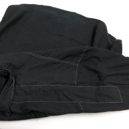 【現状渡し品】【メンズ】 GOOUCH リネンシャツ カジュアルシャツ 長袖 トップス 146-251214-hn-05-fur サイズ：M カラー：ブラック 万代Net店