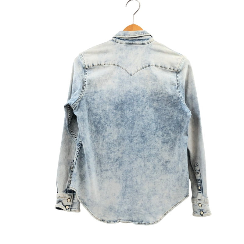 【中古品】【メンズ】 BIG JOHN ビッグジョン デニムシャツ カジュアルシャツ トップス 145-251214-hn-06-fur サイズ：S カラー：ブルー系 万代Net店