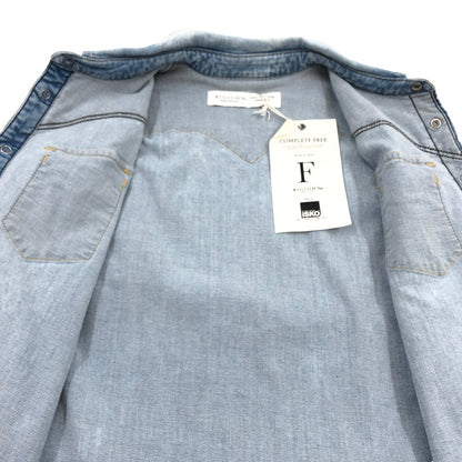 【中古品】【メンズ】 BIG JOHN ビッグジョン デニムシャツ カジュアルシャツ トップス 145-251214-hn-06-fur サイズ：S カラー：ブルー系 万代Net店