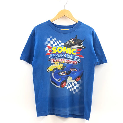 【現状渡し品】【メンズ】 SONIC ソニック PRINT S/S TEE プリント 半袖Tシャツ トップス 146-260810-hn-02-fur サイズ：XL カラー：ブルー 万代Net店
