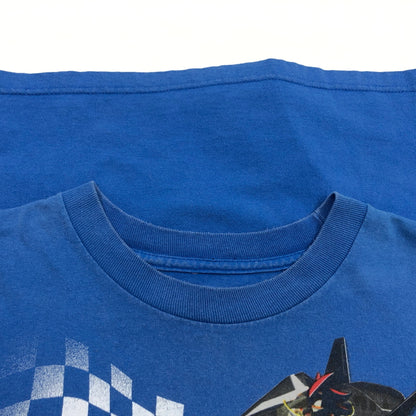 【現状渡し品】【メンズ】 SONIC ソニック PRINT S/S TEE プリント 半袖Tシャツ トップス 146-260810-hn-02-fur サイズ：XL カラー：ブルー 万代Net店