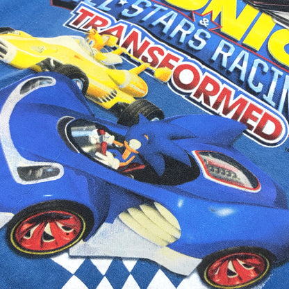 【現状渡し品】【メンズ】 SONIC ソニック PRINT S/S TEE プリント 半袖Tシャツ トップス 146-260810-hn-02-fur サイズ：XL カラー：ブルー 万代Net店