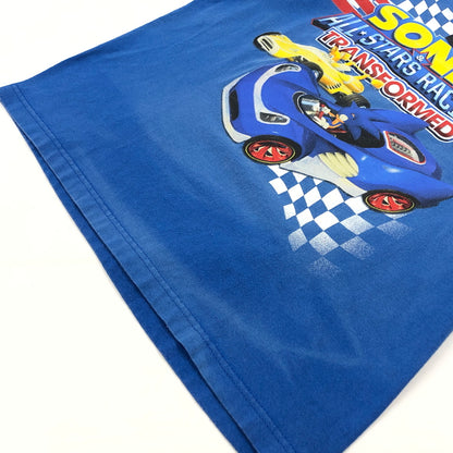 【現状渡し品】【メンズ】 SONIC ソニック PRINT S/S TEE プリント 半袖Tシャツ トップス 146-260810-hn-02-fur サイズ：XL カラー：ブルー 万代Net店