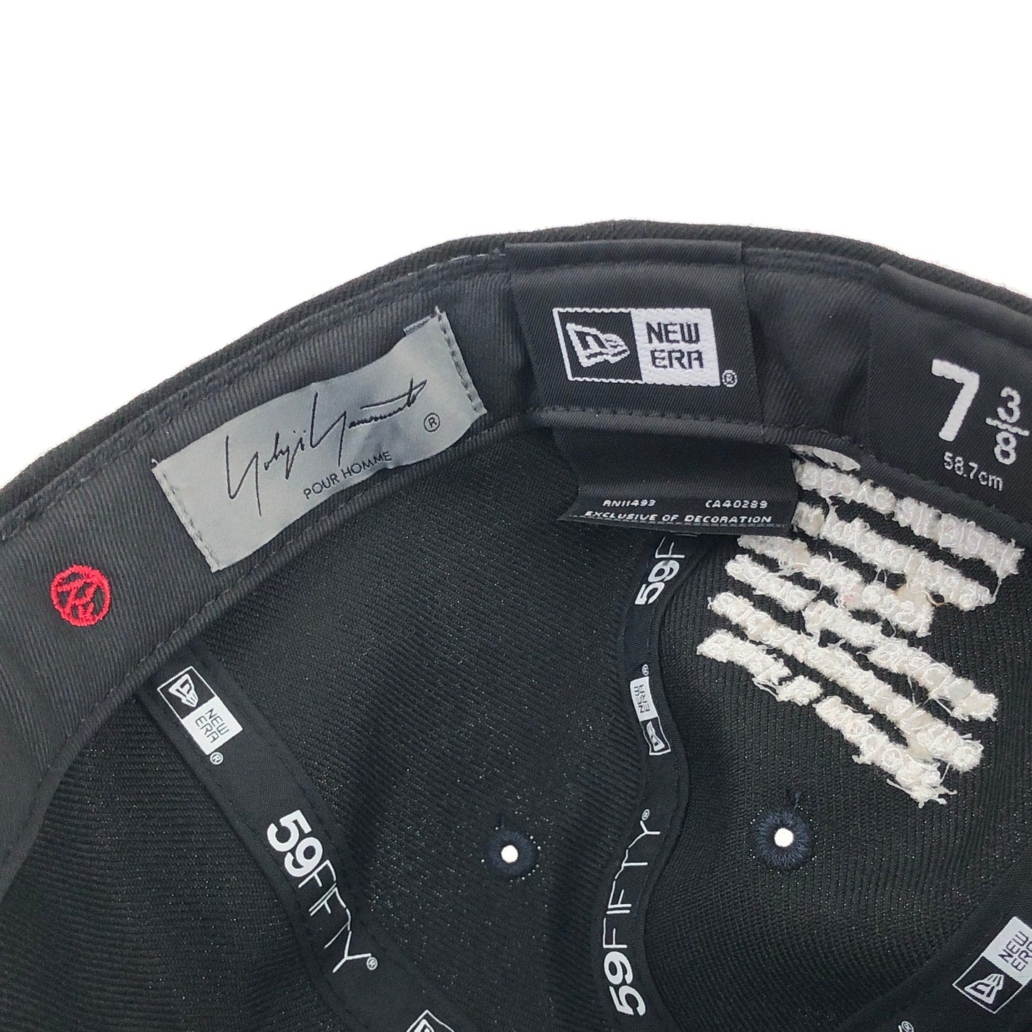 【中古美品】【メンズ/レディース】 NEW ERA ニューエラ YOHJI YAMAMOTO POUR HOMME × NEW ERA/HZ-Ｈ92-976/RP5950 YY REARLOGO HM BLKWHT 140-250122-SY-04-iwa カラー：BLACK 万代Net店