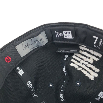 【中古美品】【メンズ/レディース】 NEW ERA ニューエラ YOHJI YAMAMOTO POUR HOMME × NEW ERA/HZ-Ｈ92-976/RP5950 YY REARLOGO HM BLKWHT 140-250122-SY-04-iwa カラー：BLACK 万代Net店