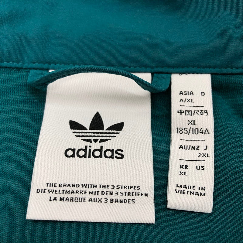 【中古品】【メンズ】 adidas アディダス IZ2415 ナイロンジャケット アウター 148-250206-hn-01-fur サイズ：2XL カラー：グリーン系/ホワイト 万代Net店