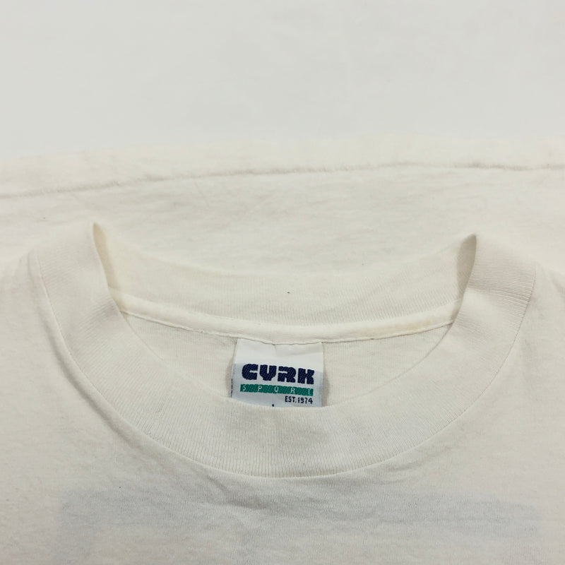【中古品】【メンズ】 CYRK SPORT サーク スポーツ WOMEN'S SPORTS FOUNDATION S/S TEE USA製 両シングル 半袖Tシャツ トップス 146-260810-hn-04-fur サイズ：L カラー：ホワイト 万代Net店