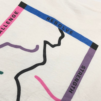 【中古品】【メンズ】 CYRK SPORT サーク スポーツ WOMEN'S SPORTS FOUNDATION S/S TEE USA製 両シングル 半袖Tシャツ トップス 146-260810-hn-04-fur サイズ：L カラー：ホワイト 万代Net店