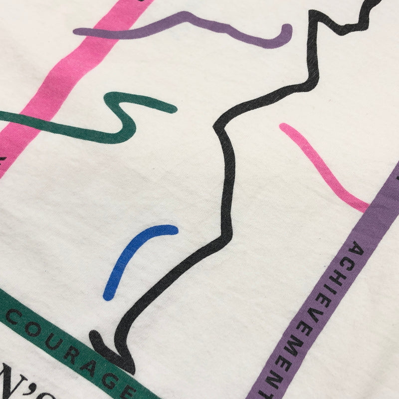 【中古品】【メンズ】 CYRK SPORT サーク スポーツ WOMEN'S SPORTS FOUNDATION S/S TEE USA製 両シングル 半袖Tシャツ トップス 146-260810-hn-04-fur サイズ：L カラー：ホワイト 万代Net店