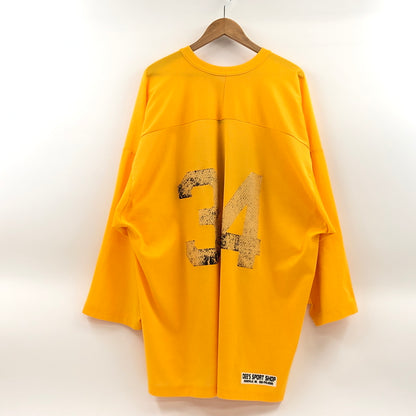【現状渡し品】【メンズ】 HONEY BAKED HOCKEY ハニーベイクド ホッケー GAME SHIRT ゲームシャツ 七分袖 トップス 146-260810-hn-05-fur サイズ：XXL カラー：イエロー 万代Net店