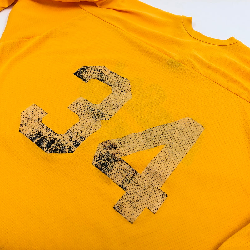 【現状渡し品】【メンズ】 HONEY BAKED HOCKEY ハニーベイクド ホッケー GAME SHIRT ゲームシャツ 七分袖 トップス 146-260810-hn-05-fur サイズ：XXL カラー：イエロー 万代Net店