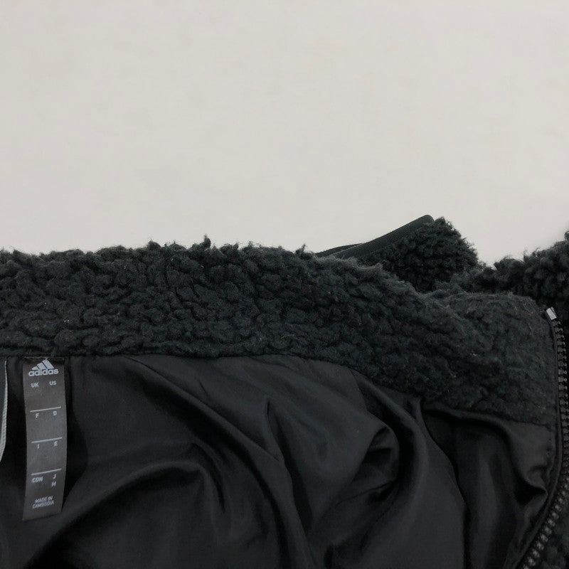 【現状渡し品】【メンズ】 adidas アディダス BOA FLEECE JACKET ED1952 ボアフリースジャケット アウター 148-251214-hn-09-fur サイズ：M カラー：ブラック 万代Net店