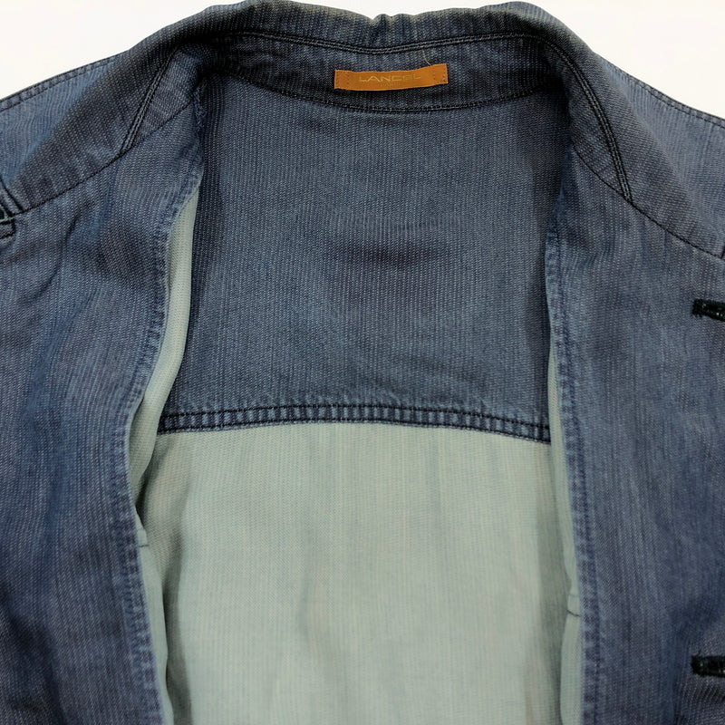 【中古品】【メンズ】 LANCEL ランセル DOCKING WORK JACKET ドッキング ワークジャケット アウター 146-260810-hn-08-fur サイズ：M カラー：インディゴ 万代Net店
