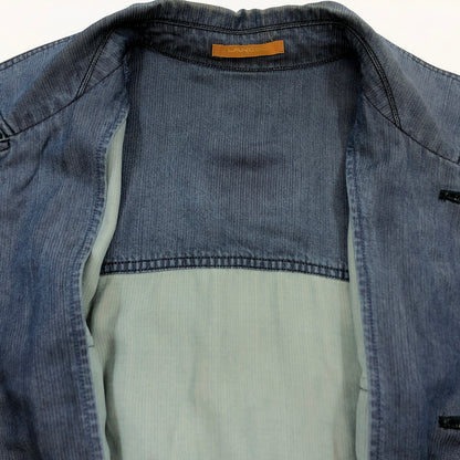 【中古品】【メンズ】 LANCEL ランセル DOCKING WORK JACKET ドッキング ワークジャケット アウター 146-260810-hn-08-fur サイズ：M カラー：インディゴ 万代Net店