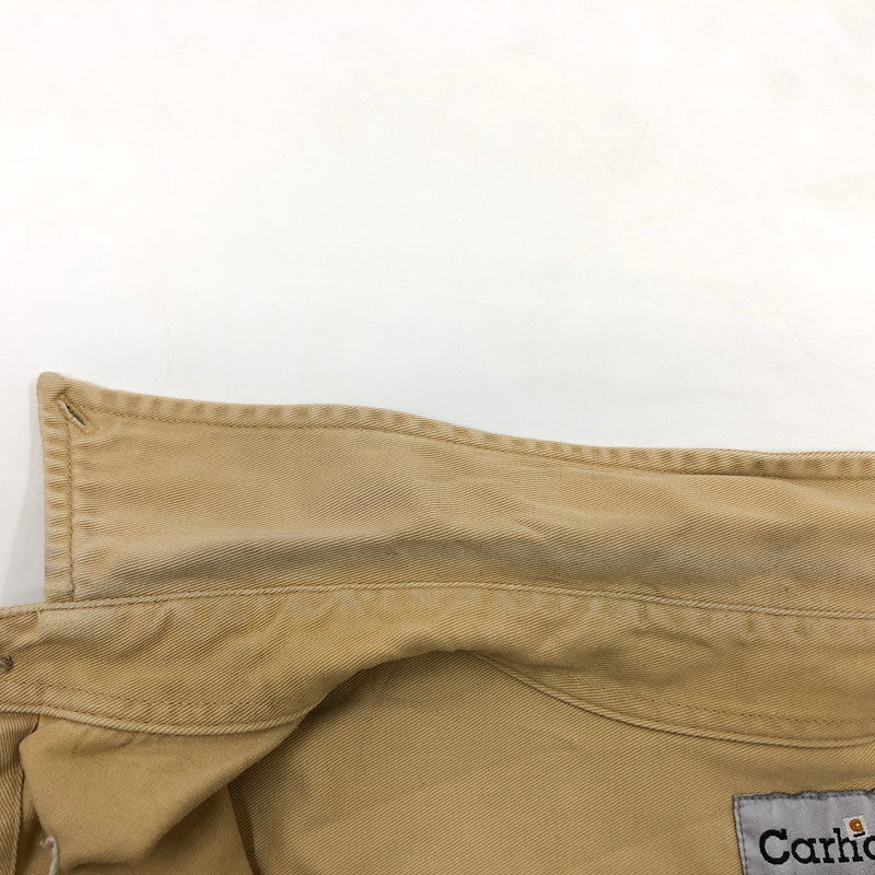【現状渡し品】【メンズ】 Carhartt カーハート 長袖シャツ カジュアルシャツ トップス 146-251215-hn-01-fur サイズ：M カラー：ベージュ系 万代Net店