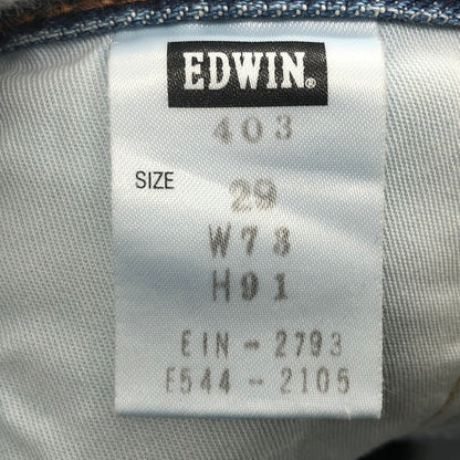 【現状渡し品】【メンズ】 EDWIN エドウィン NO.403 デニムパンツ ボトムス 156-250206-hn-05-fur サイズ：W29 カラー：インディゴ 万代Net店