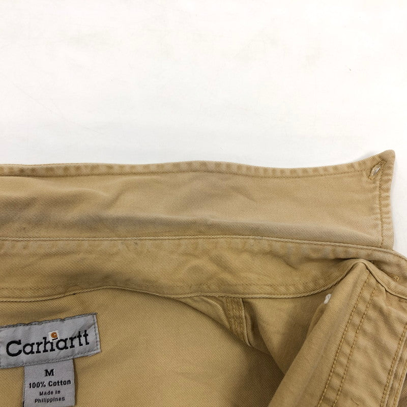 【現状渡し品】【メンズ】 Carhartt カーハート 長袖シャツ カジュアルシャツ トップス 146-251215-hn-01-fur サイズ：M カラー：ベージュ系 万代Net店