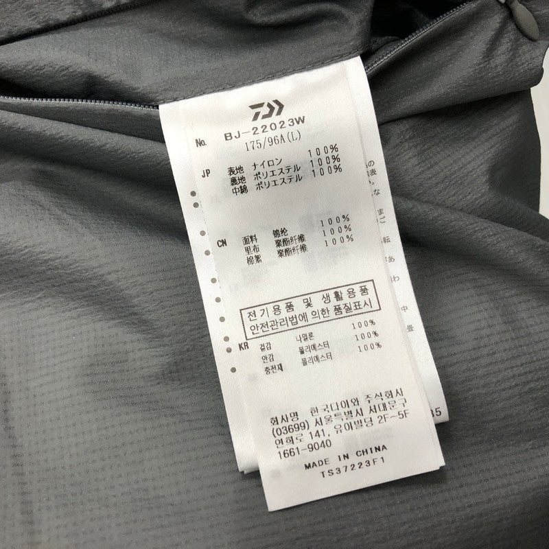 【中古品】【メンズ】 DAIWA ダイワ BJ-22023W TECH REVERSIBLE PUILOVER PUFF JACKET テック リバーシブル プルオーバー パフジャケット 144-240109-tk-2-tei サイズ：L カラー：グレー 万代Net店