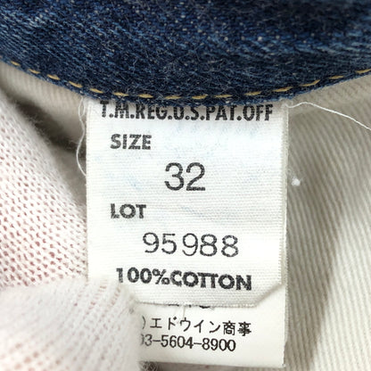 【中古品】【メンズ】 LEE リー × WAREHOUSE ウエアハウス 101B COWBOY DENIM PANTS 95988 ハウスマークタグ カウボーイ デニムパンツ ボトムス 156-260810-hn-09-fur サイズ：32 カラー：インディゴ 万代Net店