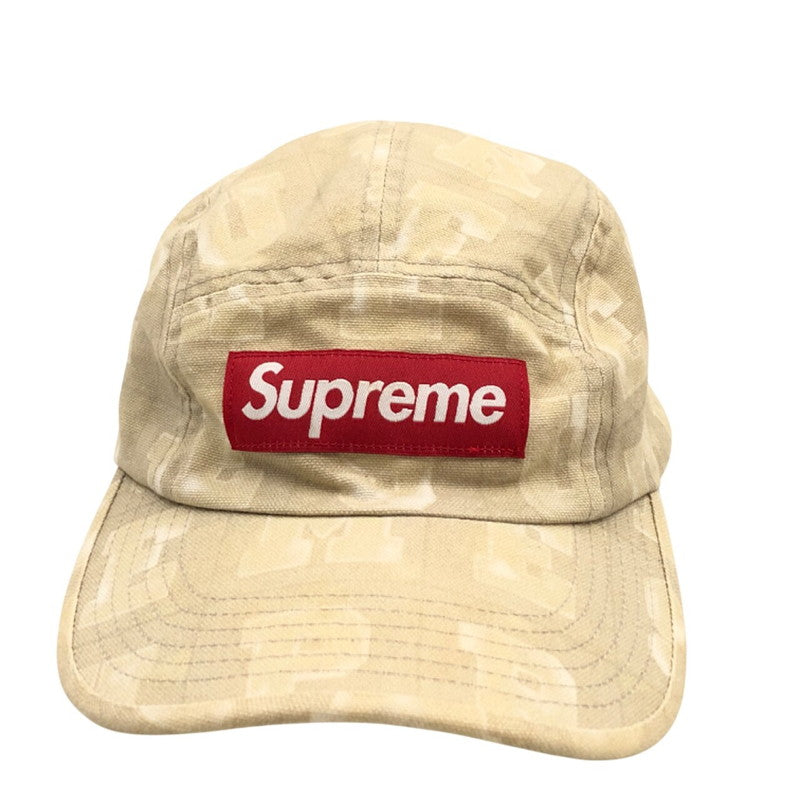 【中古品】【メンズ/レディース】 Supreme シュプリーム 20AW BLOCKS CAMP CAP ブロックス キャンプ キャップ 帽子 185-260302-hn-01-fur サイズ：フリー カラー：ベージュ系 万代Net店