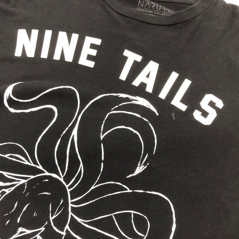 【中古品】【メンズ】 NARUTO SHIPPUDEN -ナルト- 疾風伝 c2002 "NINE TAILS" L/S PRINT TEE プリント 長袖Tシャツ トップス 146-260812-hn-01-fur サイズ：M カラー：ブラック 万代Net店