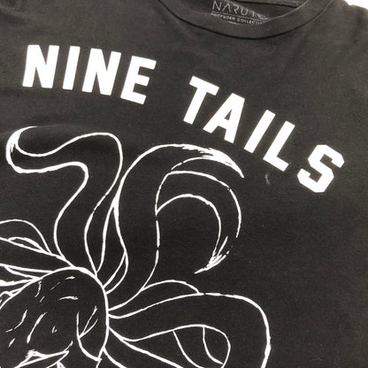 【中古品】【メンズ】 NARUTO SHIPPUDEN -ナルト- 疾風伝 c2002 "NINE TAILS" L/S PRINT TEE プリント 長袖Tシャツ トップス 146-260812-hn-01-fur サイズ：M カラー：ブラック 万代Net店
