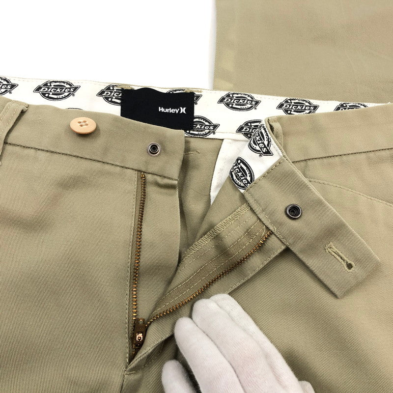 【中古品】【メンズ】 Dickies ディッキーズ × Hurley ハーレー WORK PANTS ワークパンツ ボトムス 158-260302-hn-02-fur サイズ：34 カラー：ベージュ系 万代Net店