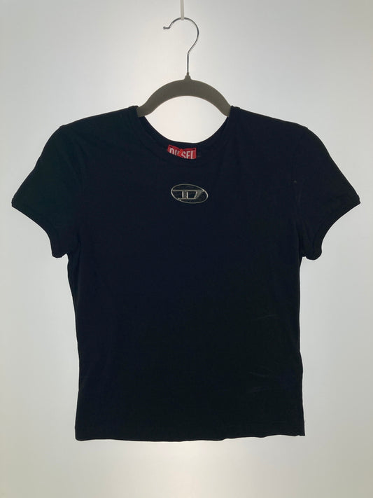 【中古品】【レディース】 DIESEL ディーゼル A16839 UNCUTIE-LONG SS TEE 半袖Tシャツ ショートスリーブ 168-260913-YS-08-hon サイズ：S カラー：ブラック 万代Net店