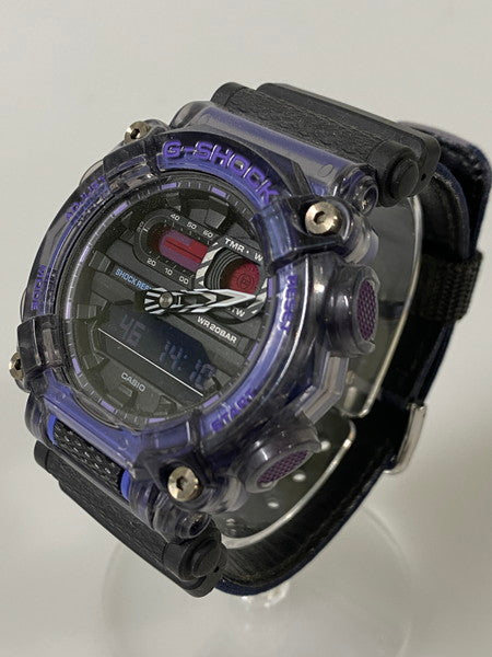 【中古品】【メンズ】 CASIO カシオ G-SHOCK ジーショック GA-900 SERIES アナデジ クォーツ腕時計 GA-900TS-6AJF メンズ ウォッチ 196-241129-em-05-min カラー：ブラック/パープル 万代Net店