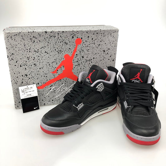 【中古美品】【メンズ/レディース】 NIKE ナイキ FV5029-006 AIR JORDAN 4 RETRO BLACK FIRE RED-CEMENT GREY 160-251014-SY-02-iwa 万代Net店