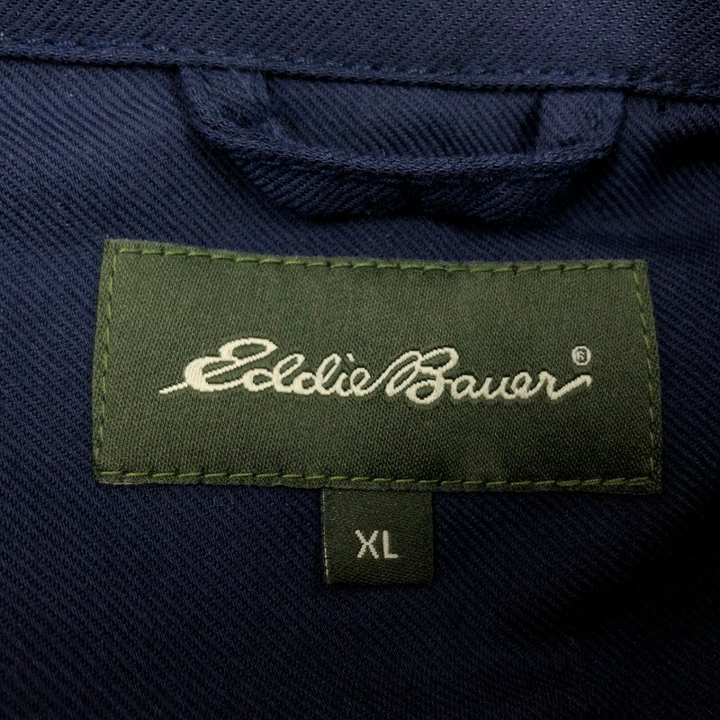 【中古品】【メンズ】 Eddie Bauer エディー・バウアー ステンカラーコート アウター 144-251215-hn-03-fur サイズ：XL カラー：ネイビー 万代Net店