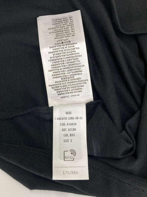 【中古品】【レディース】 DIESEL ディーゼル A16839 UNCUTIE-LONG SS TEE 半袖Tシャツ ショートスリーブ 168-260913-YS-08-hon サイズ：S カラー：ブラック 万代Net店