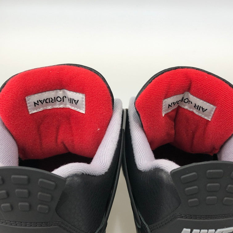 【中古美品】【メンズ/レディース】 NIKE ナイキ FV5029-006 AIR JORDAN 4 RETRO BLACK FIRE RED-CEMENT GREY 160-251014-SY-02-iwa 万代Net店