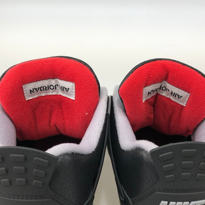 【中古美品】【メンズ/レディース】 NIKE ナイキ FV5029-006 AIR JORDAN 4 RETRO BLACK FIRE RED-CEMENT GREY 160-251014-SY-02-iwa 万代Net店