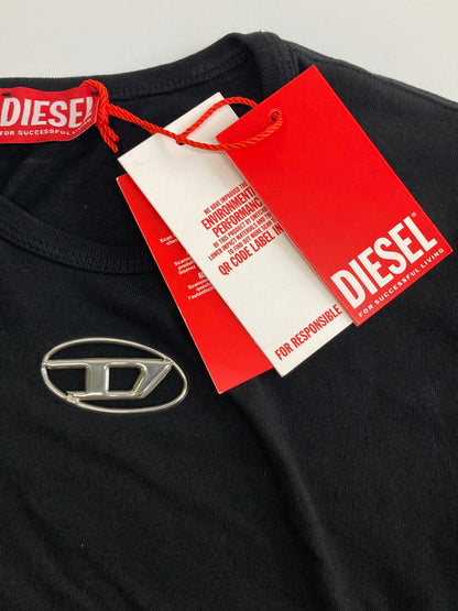 【中古品】【レディース】 DIESEL ディーゼル A16839 UNCUTIE-LONG SS TEE 半袖Tシャツ ショートスリーブ 168-260913-YS-08-hon サイズ：S カラー：ブラック 万代Net店