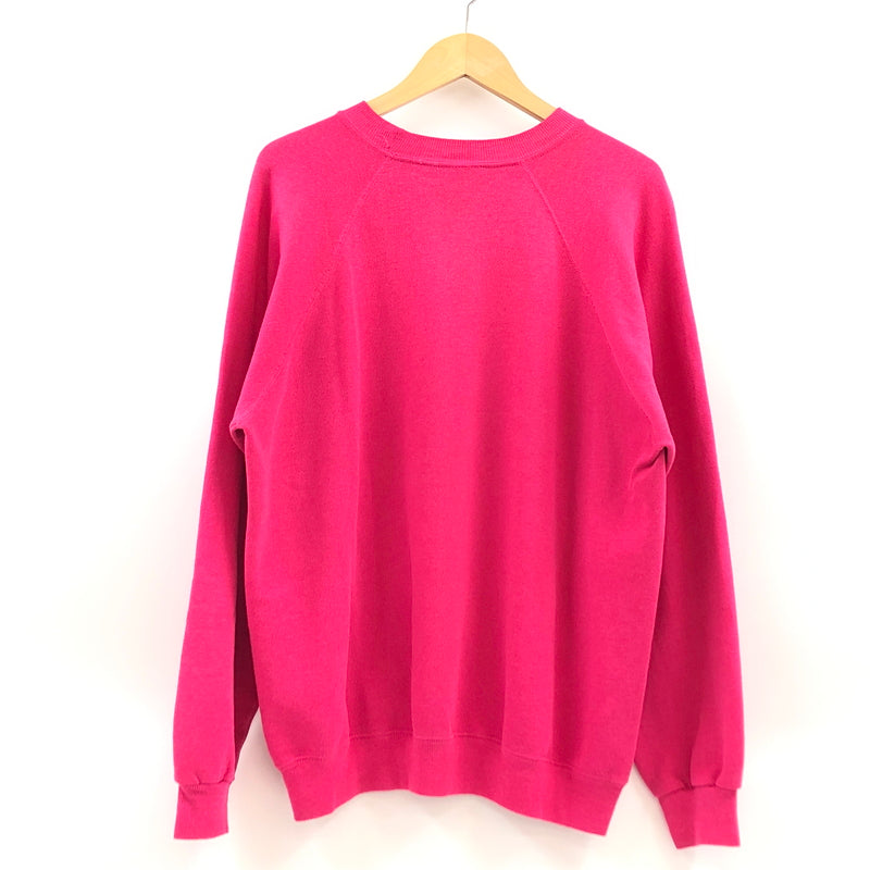 【中古品】【メンズ】 HANES ヘインズ 80S EAGLE PRINT CREW SWEAT SHIRT イーグルプリント クルーネック スウェットシャツ トレーナー トップス 146-260812-hn-03-fur サイズ：L カラー：ピンク 万代Net店