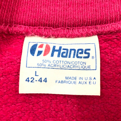 【中古品】【メンズ】 HANES ヘインズ 80S EAGLE PRINT CREW SWEAT SHIRT イーグルプリント クルーネック スウェットシャツ トレーナー トップス 146-260812-hn-03-fur サイズ：L カラー：ピンク 万代Net店