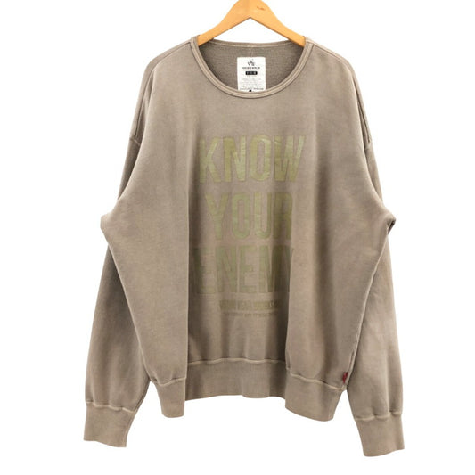 【中古品】【メンズ】 VIRGO WEAR WORKS INC ヴァルゴウェアワークス スウェット トレーナー 長袖 トップス 142-260302-hn-03-fur サイズ：2 カラー：グレージュ系 万代Net店