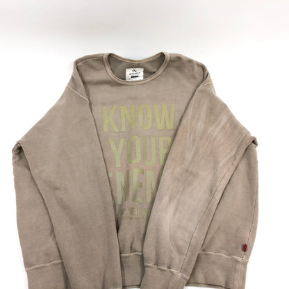 【中古品】【メンズ】 VIRGO WEAR WORKS INC ヴァルゴウェアワークス スウェット トレーナー 長袖 トップス 142-260302-hn-03-fur サイズ：2 カラー：グレージュ系 万代Net店