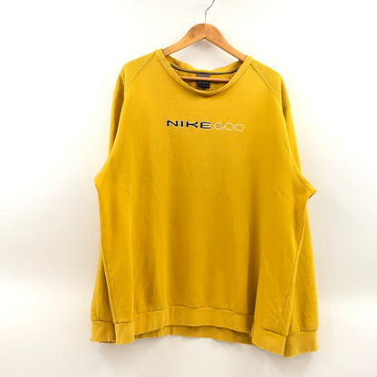【現状渡し品】【メンズ】 NIKE ナイキ 00S LOGO SWEATSHIRT ロゴ スウェットシャツ トレーナー トップス 146-260812-hn-05-fur サイズ：M カラー：イエロー 万代Net店