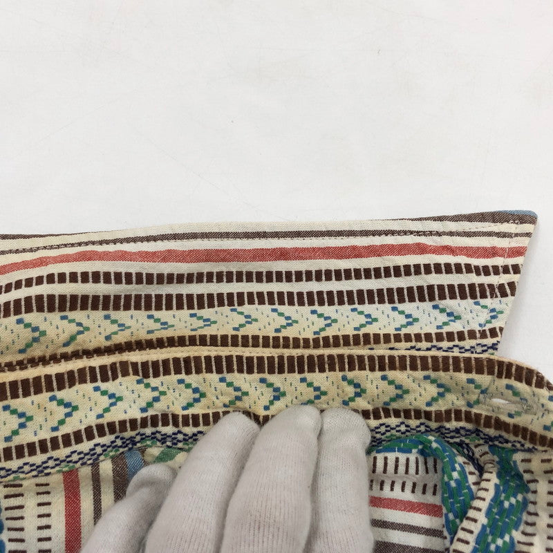 【現状渡し品】【メンズ】 INDIAN MOTOR CYCLE インディアンモトサイクル L/S STRIPE SHIRT IM24478 長袖 ストライプシャツ カジュアルシャツ トップス 145-260302-hn-04-fur サイズ：M カラー：マルチカラー 万代Net店