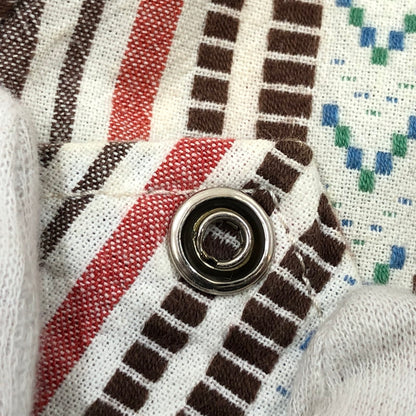 【現状渡し品】【メンズ】 INDIAN MOTOR CYCLE インディアンモトサイクル L/S STRIPE SHIRT IM24478 長袖 ストライプシャツ カジュアルシャツ トップス 145-260302-hn-04-fur サイズ：M カラー：マルチカラー 万代Net店