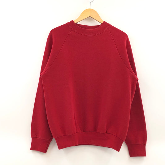 【現状渡し品】【メンズ】 FRUITS OF THE LOOM フルーツオブザルーム L/S SWEATSHIRT 長袖 スウェットシャツ トップス 146-260812-hn-06-fur サイズ：M カラー：レッド 万代Net店