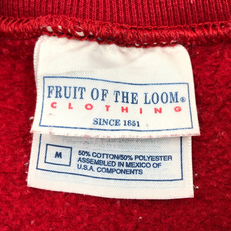 【現状渡し品】【メンズ】 FRUITS OF THE LOOM フルーツオブザルーム L/S SWEATSHIRT 長袖 スウェットシャツ トップス 146-260812-hn-06-fur サイズ：M カラー：レッド 万代Net店