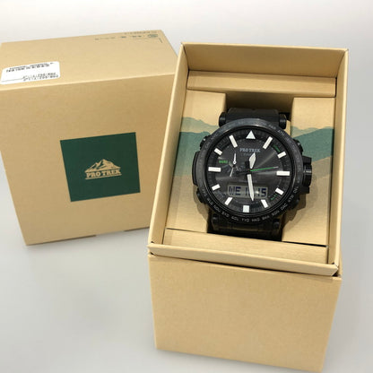 【中古品】【メンズ/レディース】 CASIO カシオ PRW-6621Y ソーラー電波時計 腕時計 カシオ BLACK 197-251015-SY-02-iwa カラー：BLACK 万代Net店