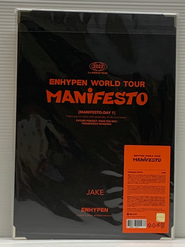 【中古美品】 ENHYPEN MANIFESTO プレミアムフォト ジェイク エンハイフン アイドル グッズ カード 084-250815-em-08-min 万代Net店